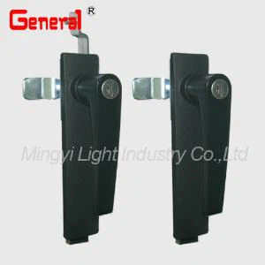 60073/60067handle per Rod pestell Gabinet L maneta pany aliatge de Zinc moren elenc i rotació de 90 graus negre mànec xapat en estàndard combina amb tancament de vareta per obrir o tancar